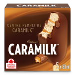 caramilk frozen bars package