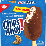 CHRISTIE CHIPS AHOY! Barres de desserts glacés, emballage multiple, 5 x 72 ml