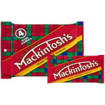 MACKINTOSH Toffee, emballage multiple de 4 barres, 4 x 25 grammes.