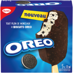 Barres de dessert glacé CHRISTIE OREO, 5 x 72 ml