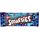 Chocolat au lait enrobé de bonbons SMARTIES, conditionnement multiple, 4 x 45 grammes.