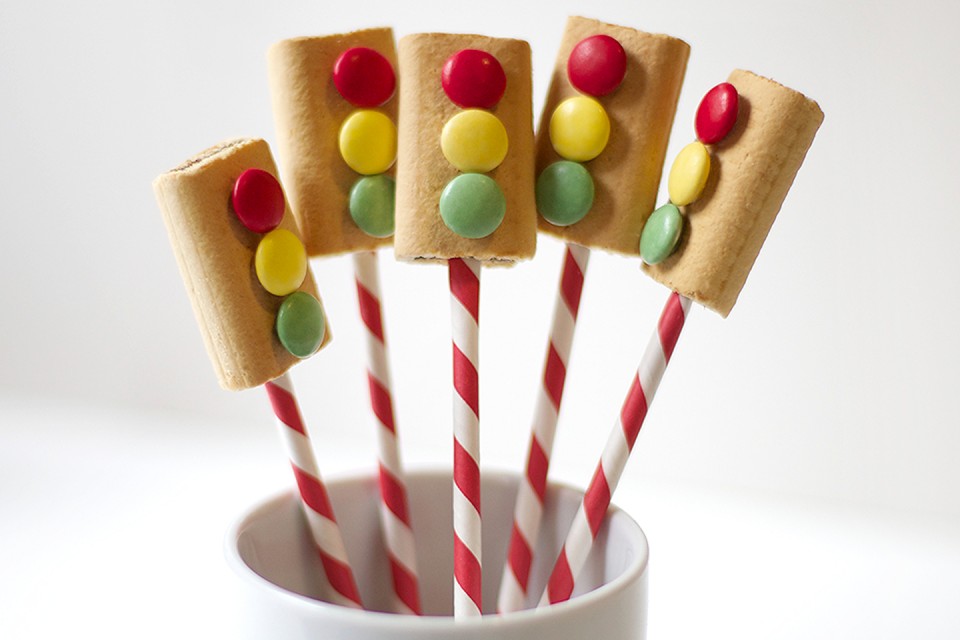 SMARTIES Stop Signs recipe. Candy-coat your fun with this special SMARTIES Chocolate Stop Sign!