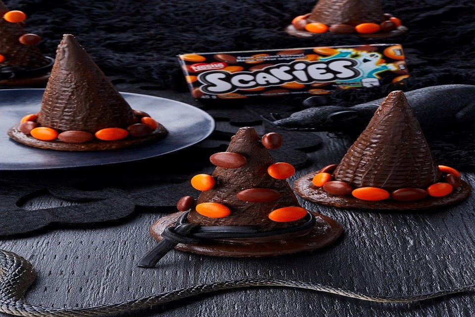 SMARTIES Chocolate Witches Hats Recipe for Halloween