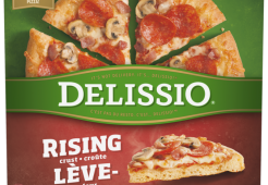 DELISSIO Rising Crust Canadian Pizza, 860 grammes.