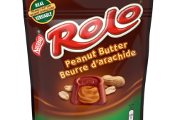 Chocolat au beurre d'arachide ROLO, emballage refermable, 170 grammes.